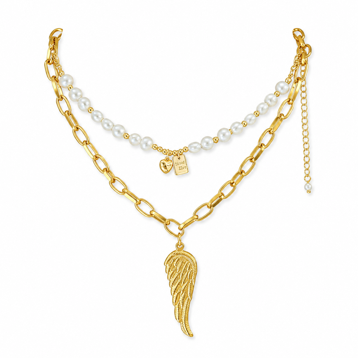 2-in-1 Detachable Angel Wing Necklace