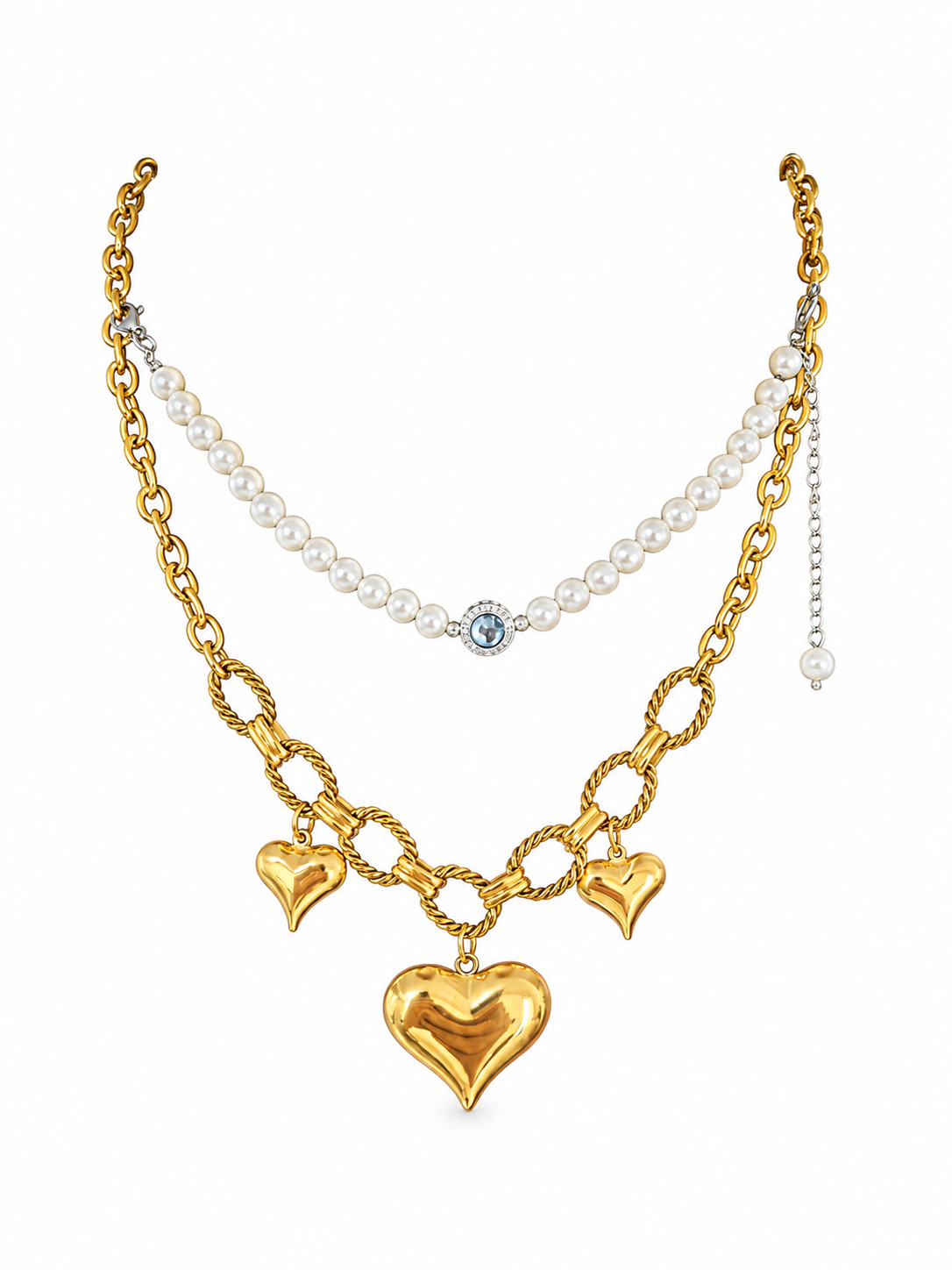2-in-1 Detachable Heart Necklace