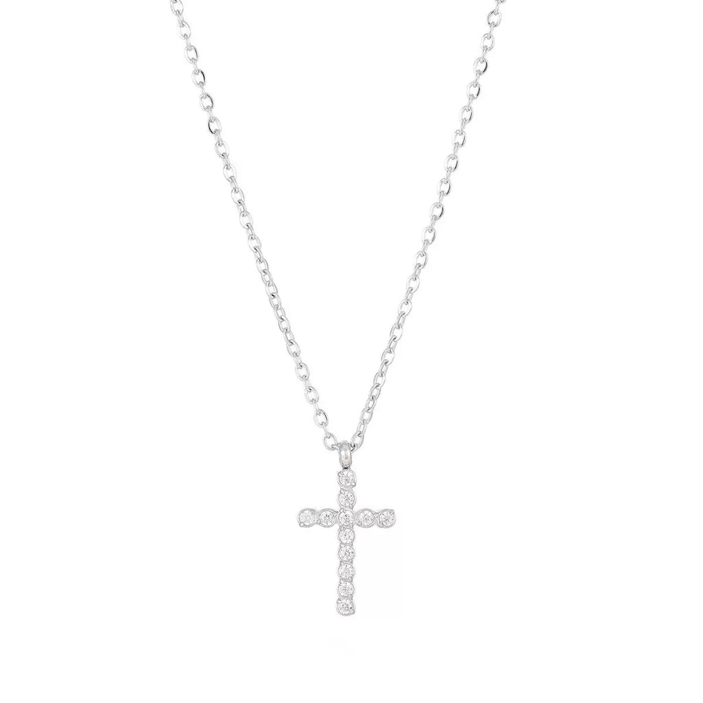 Diamond Cross Pendant Necklace