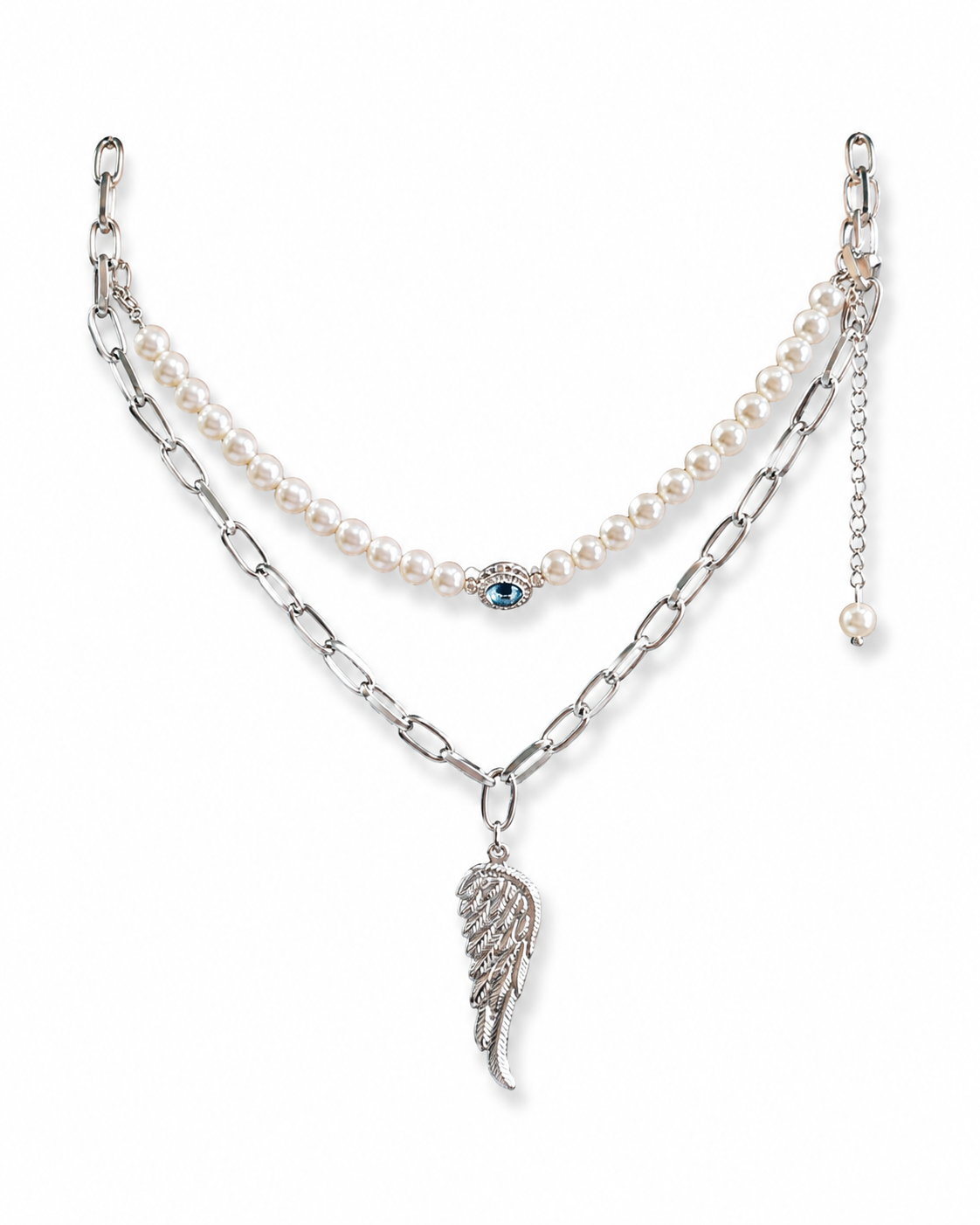 2-in-1 Detachable Angel Wing Necklace