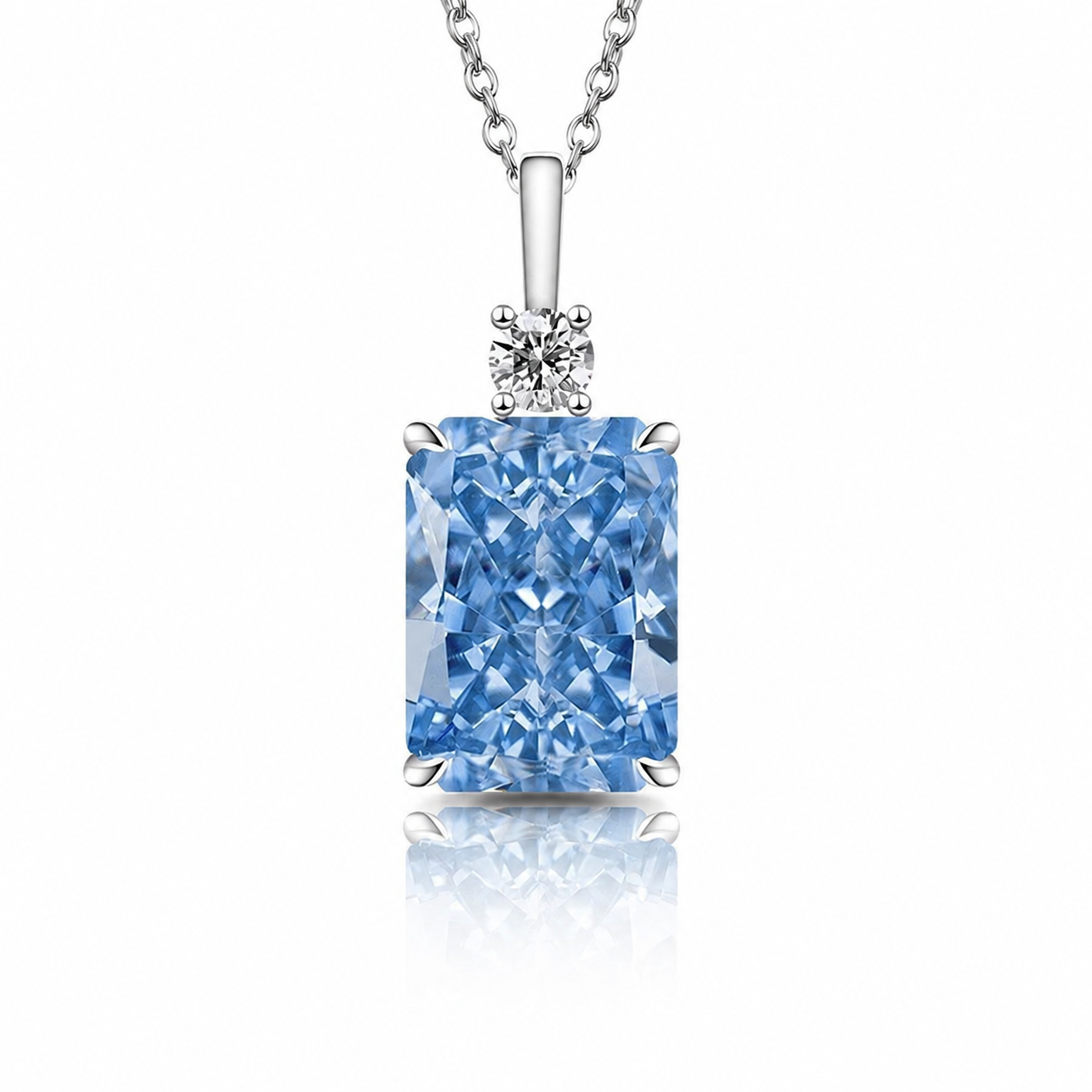 Diamond Crystal Pendant Necklace