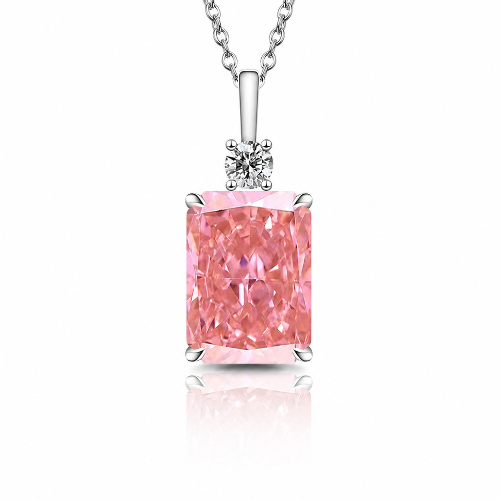 Diamond Crystal Pendant Necklace