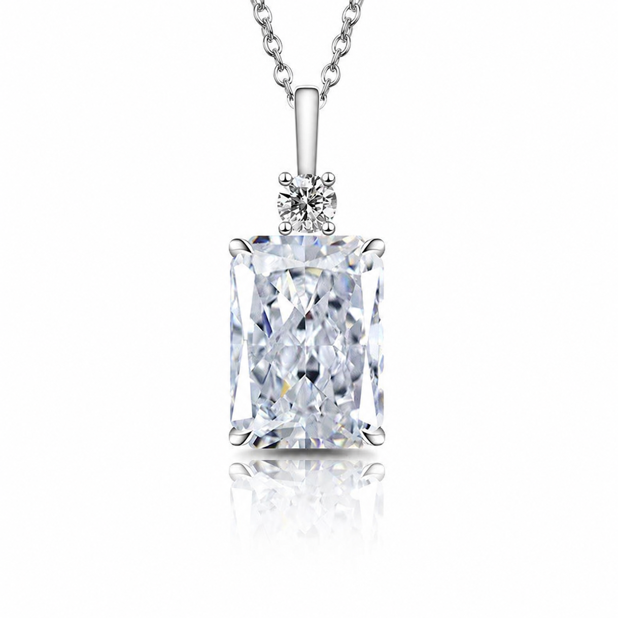 Diamond Crystal Pendant Necklace