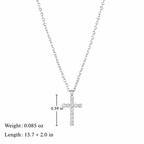 Diamond Cross Pendant Necklace