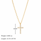 Diamond Cross Pendant Necklace