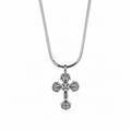 Gothic Baroque Cross Pendant Necklace