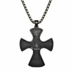 Gothic Vintage Filigree Cross Pendant Necklace - Men's Streetwear