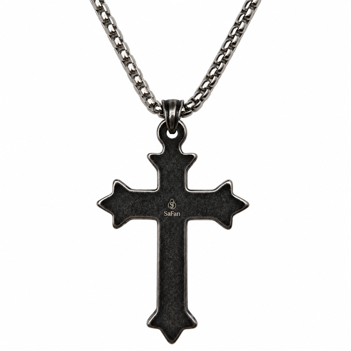 Diamond Thorn Gothic Cross Pendant Necklace - Premium Mens Jewelry