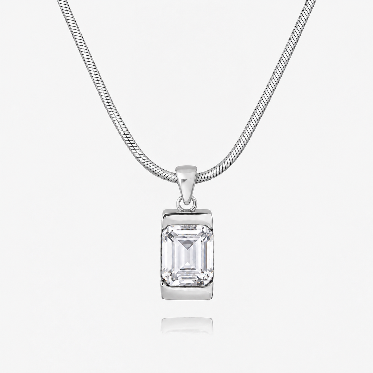 18K Gold Plated Men's Gemstone Pendant Necklace