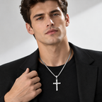 Dominic Toretto Style Cross Pendant Necklace - Titanium Steel Streetwear Jewelry