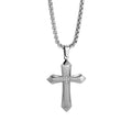 Titanium Steel Cross Pendant Necklace