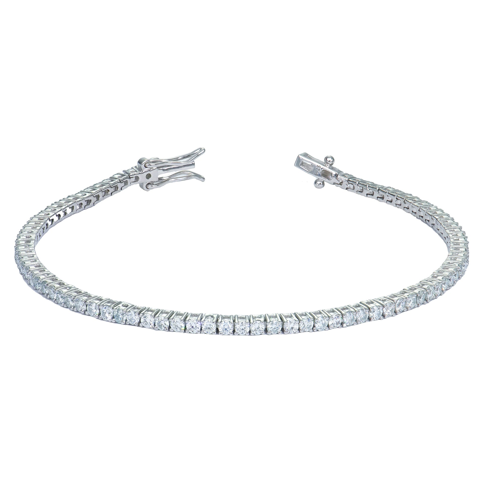 Moissanite Tennis Bracelet – 925 Sterling Silver