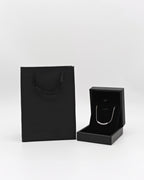 CZ Bar Pendant Necklace – Titanium Steel