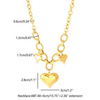 2-in-1 Detachable Heart Necklace