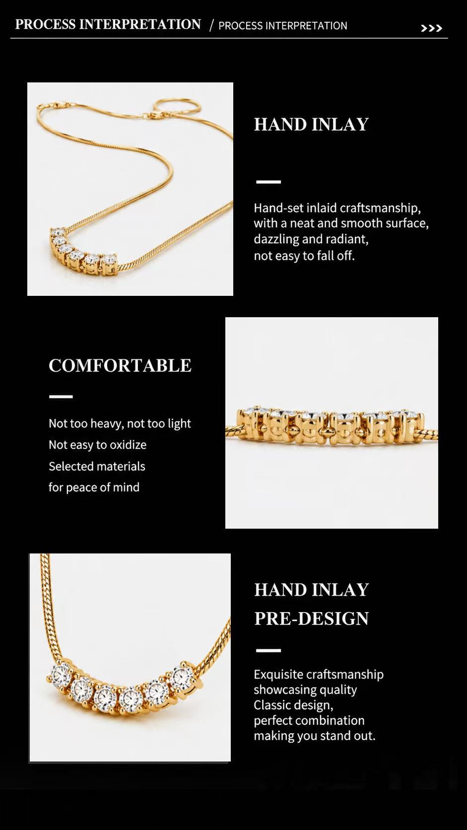 CZ Bar Pendant Necklace - Minimalist Streetwear Jewelry