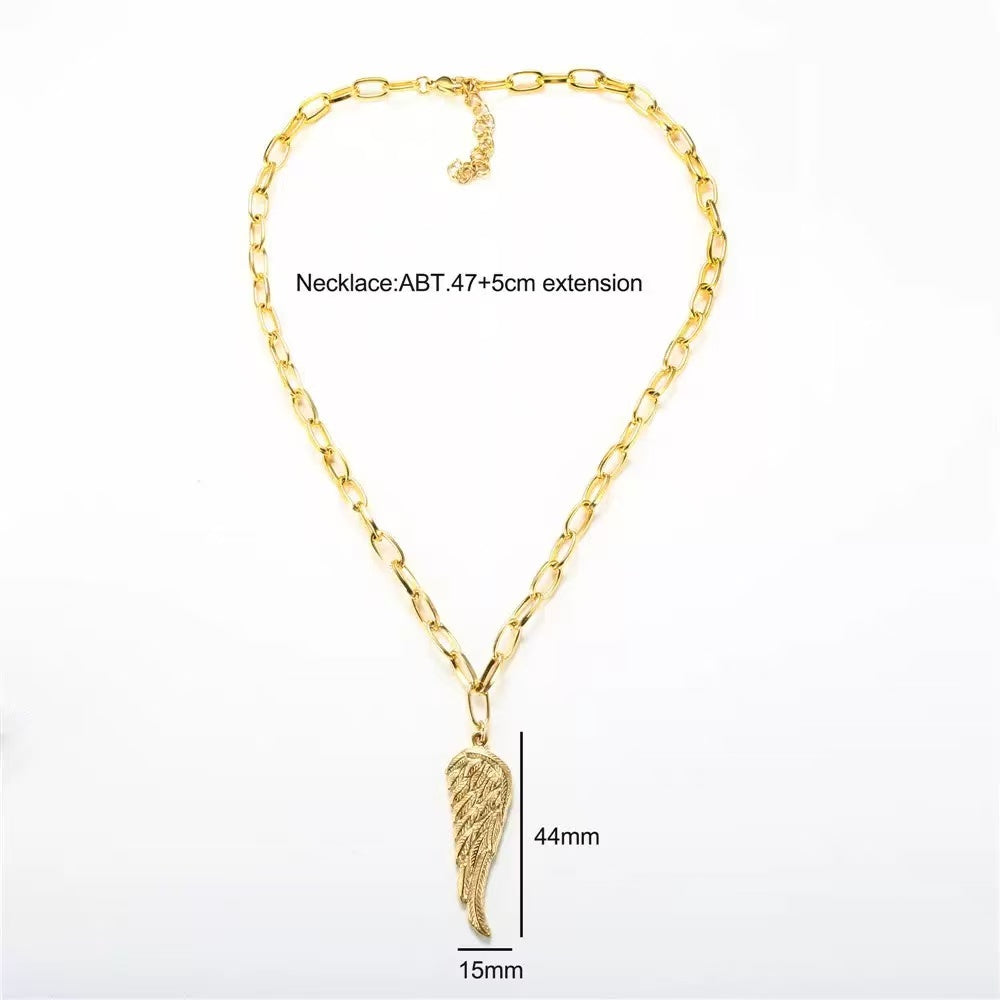 2-in-1 Detachable Angel Wing Necklace