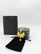 Iced Out Angel Wings Cross Pendant - Gothic Streetwear Jewelry